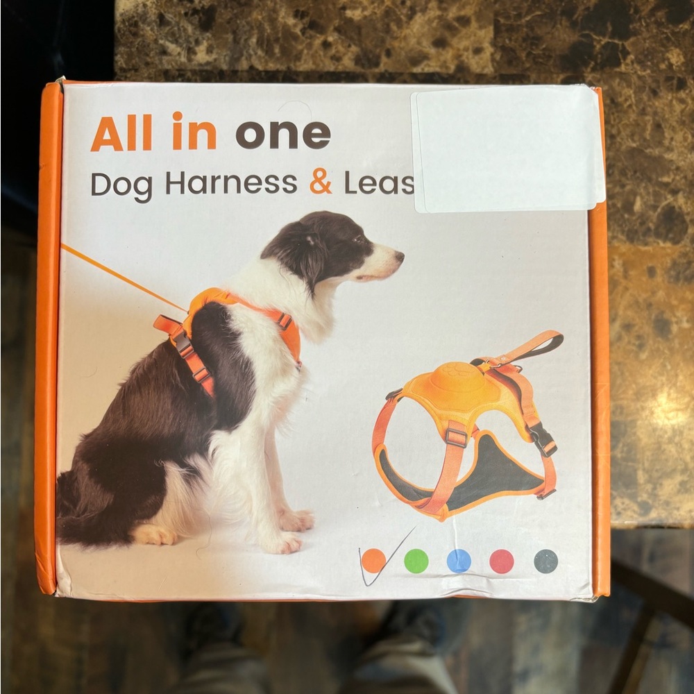 All in one dog harness and leash
